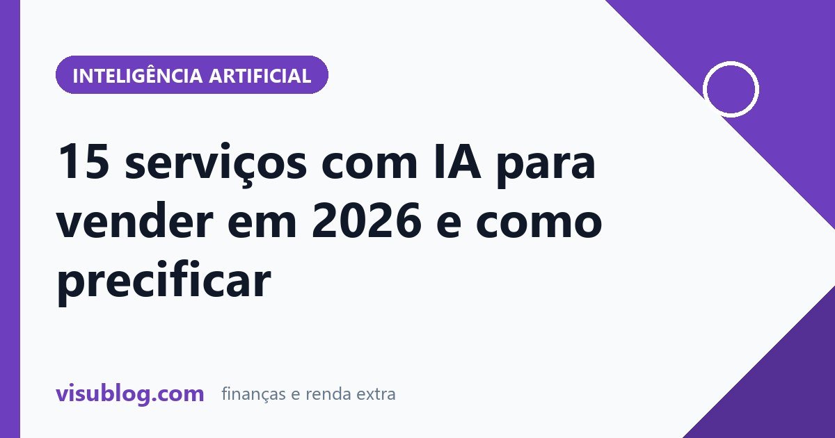 Ilustração do artigo sobre negócios com inteligência artificial: Negócios com inteligência artificial: 15 serviços e preços