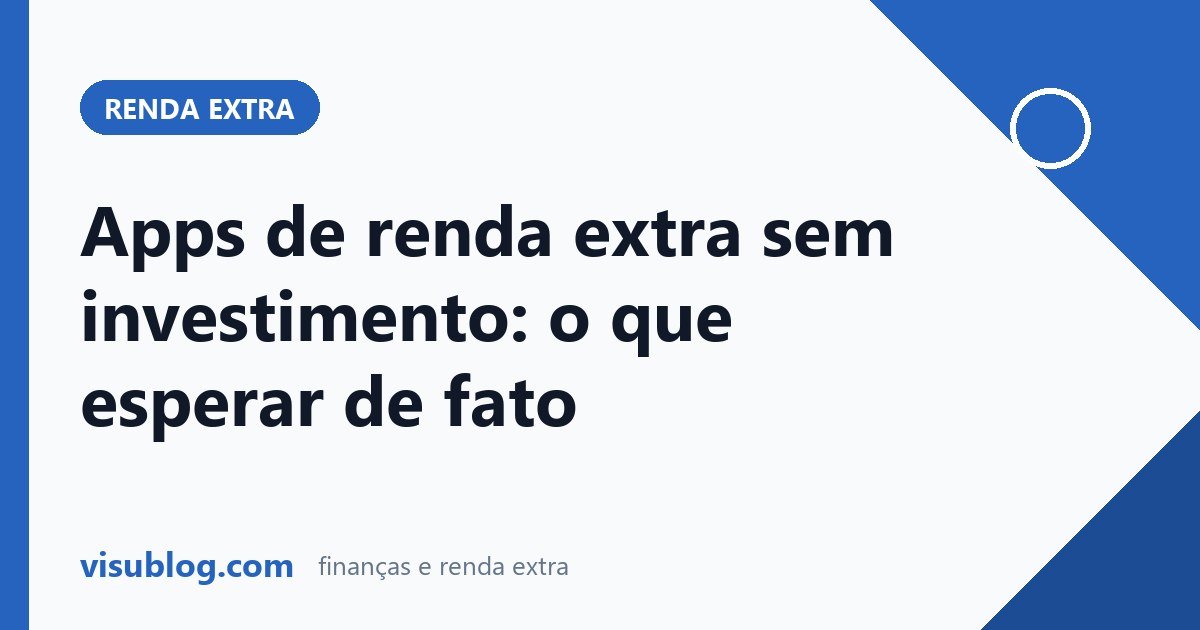 Ilustração do artigo sobre aplicativos de renda extra: Aplicativos de renda extra sem investimento: o que esperar