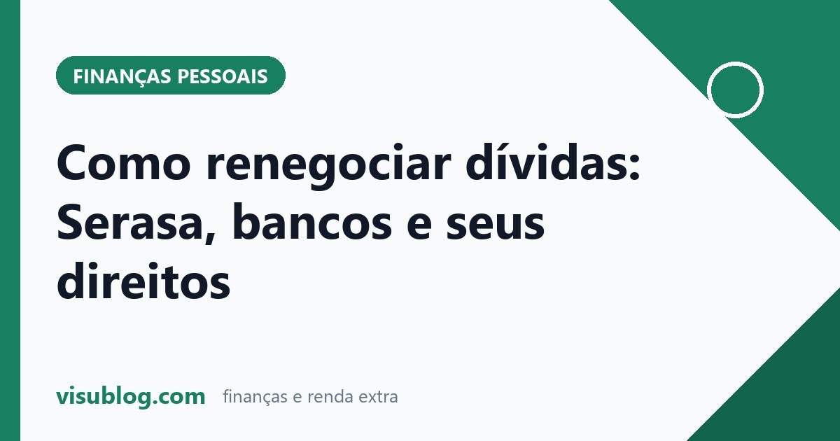 Ilustração do artigo sobre renegociar dívidas: Como renegociar dívidas: passo a passo e seus direitos